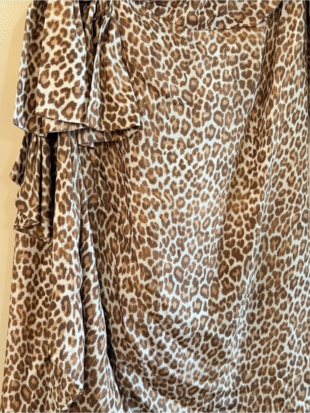 J. Crew Collection - One-Shoulder Dress in Brown Leopard Print - Picture 9 of 10